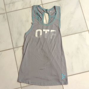 Orangetheory Women's XS Gray Open Back Tank